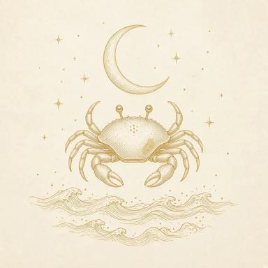 Знак зодиака Рак, гравюра